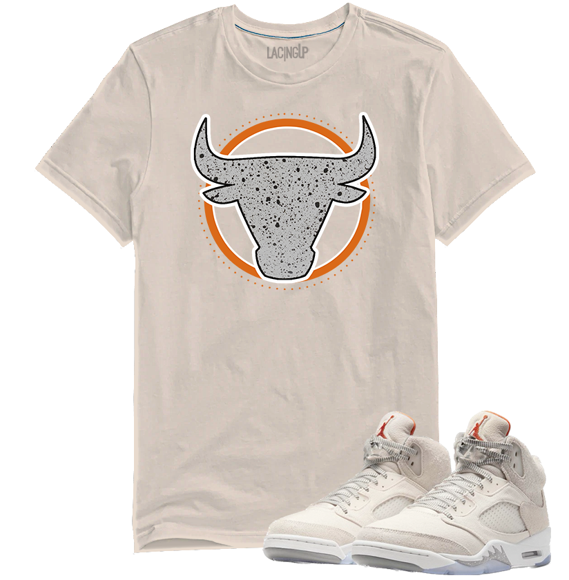 Jordan 5 craft bull tan tee-Lacing Up