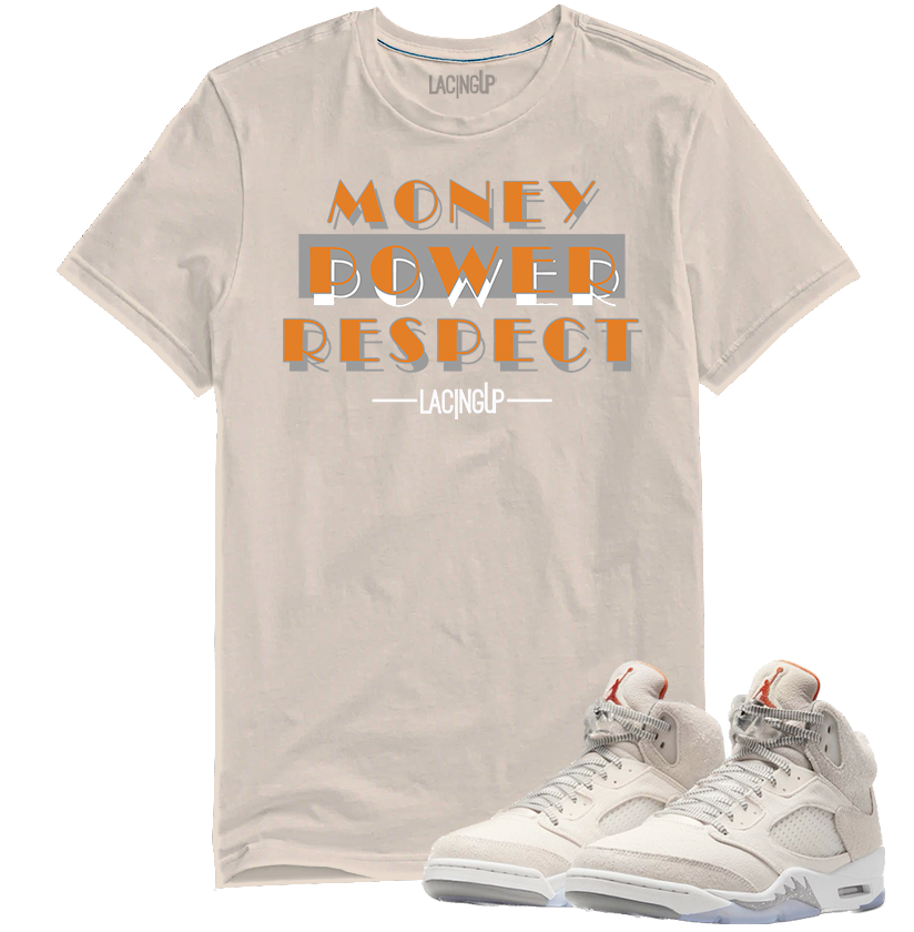 Jordan 5 craft mpr tan tee-Lacing Up