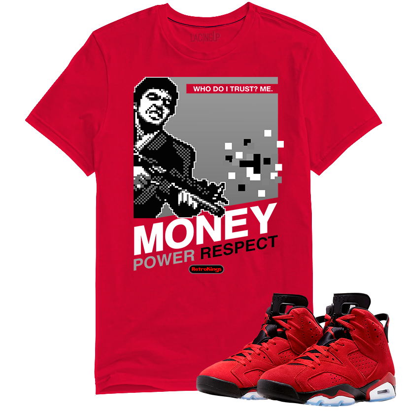 Jordan 6 toro bravo mpr red tee-Lacing Up
