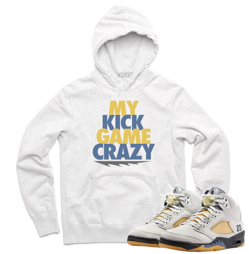 Jordan 5 A ma maniere crazy white hoodie-Lacing Up