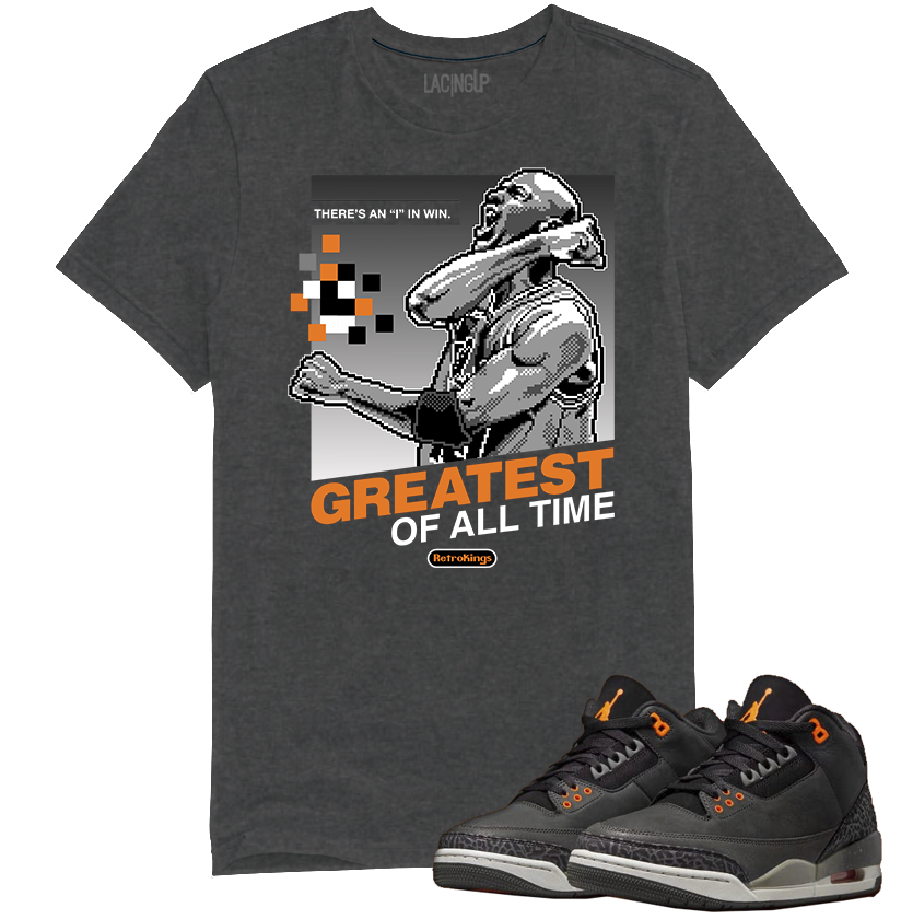 Jordan 3 Fear Goat dark heather tee-Lacing Up