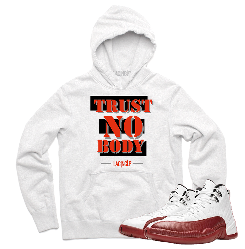 Jordan 12 Cherry trust white Hoodie-Lacing Up