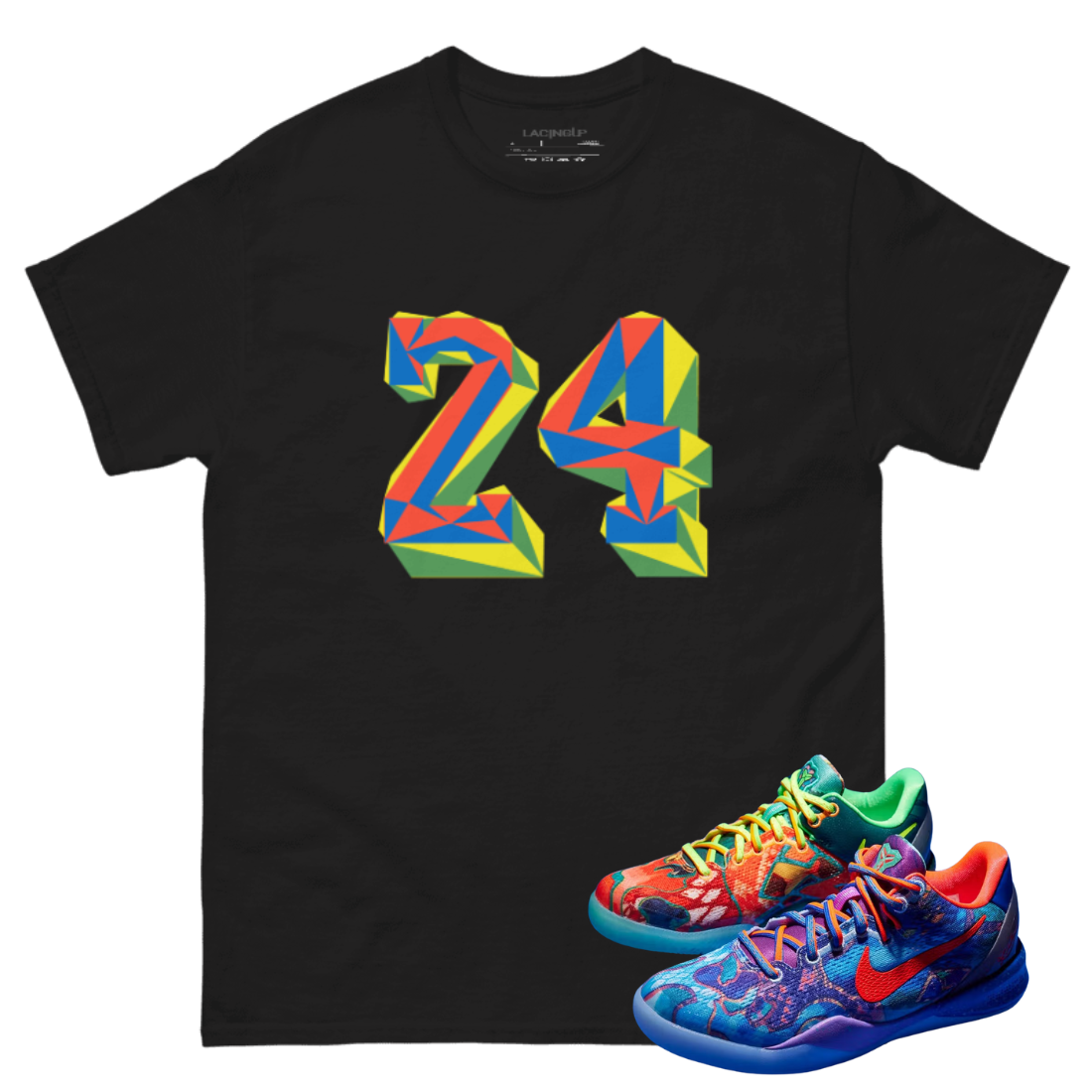 Kobe 8 what the 24 black t-shirt