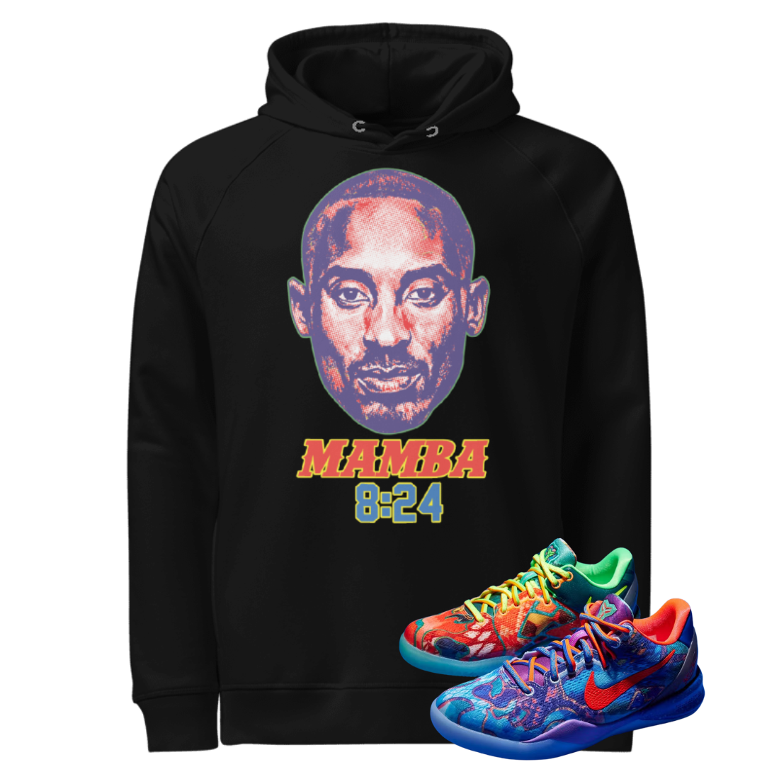 Kobe 8 what the mamba black hoodie