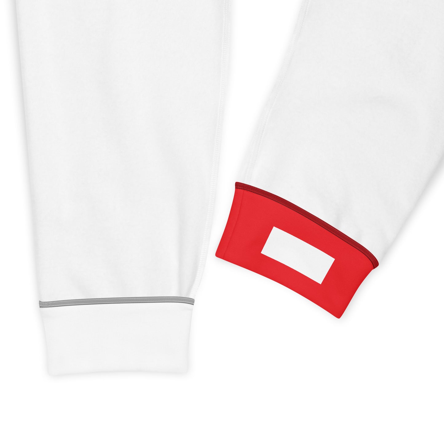 Men's white/red Joggers