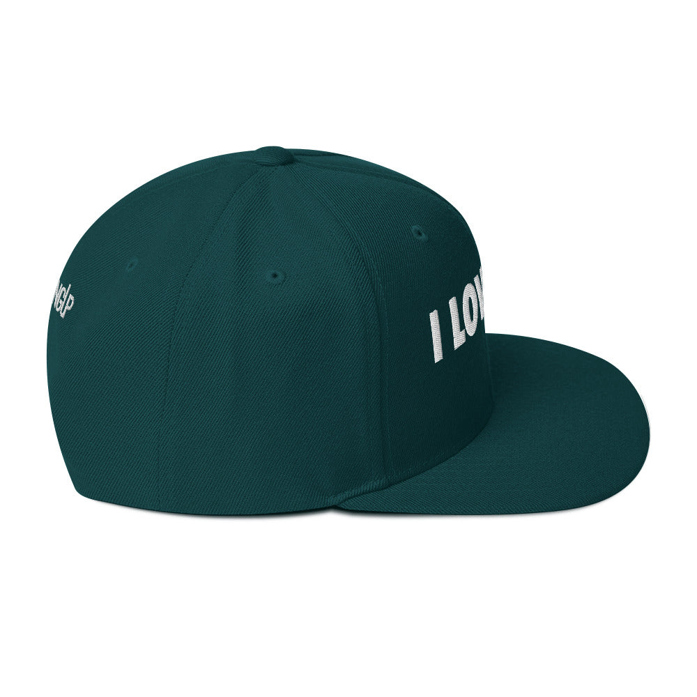 I love me Green Snapback Hat