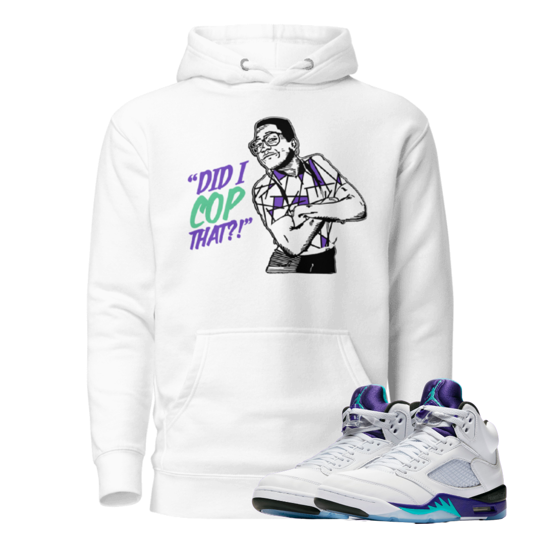 Jordan 5 Grape Hoodie