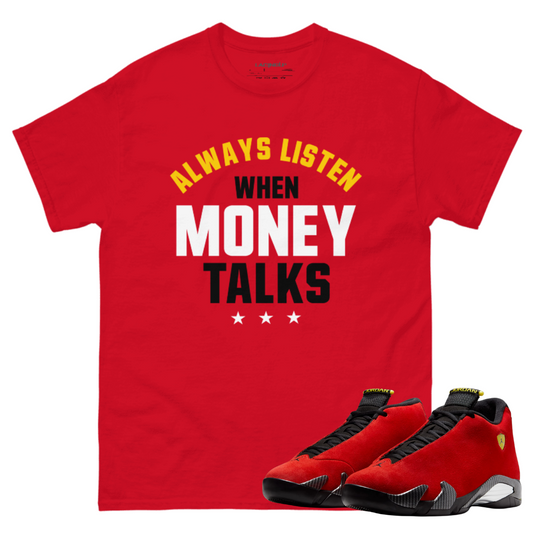 Jordan 14 ferrari money talk tee