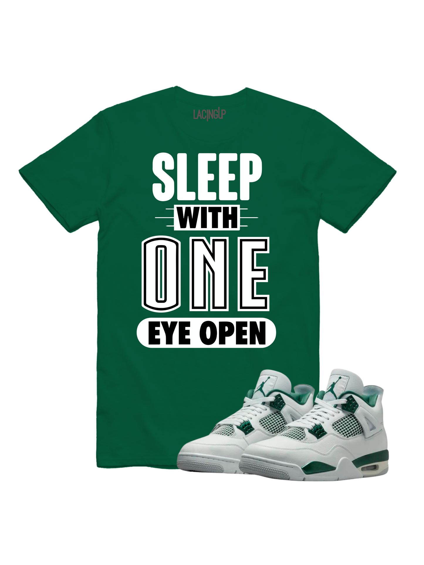 Jordan 4 Oxidized Green open green tee-Lacing Up