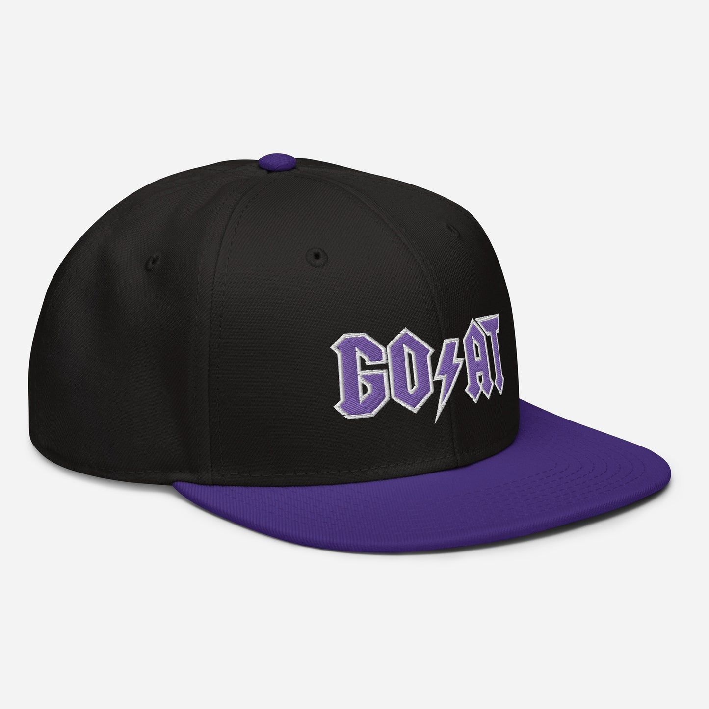 Goat Snapback Hat purple hat