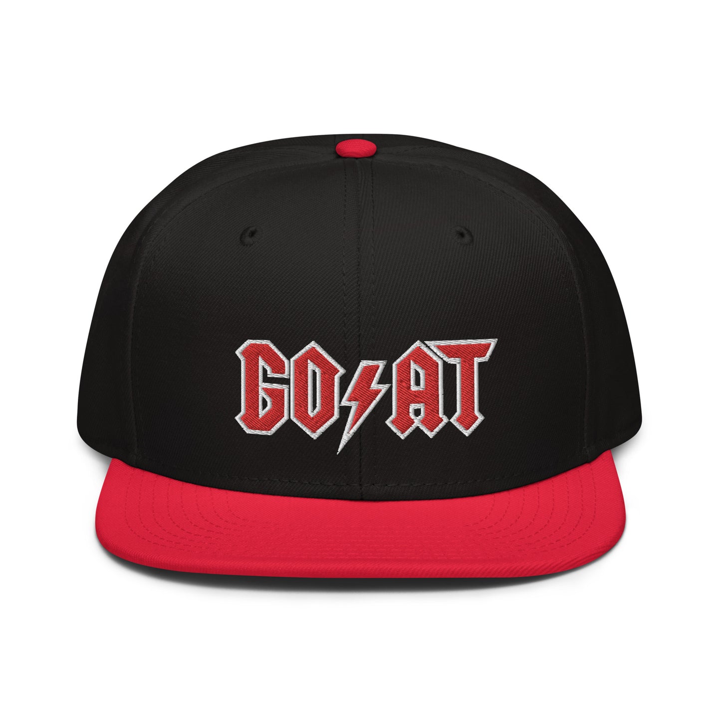 Goat Hat black and red snapback