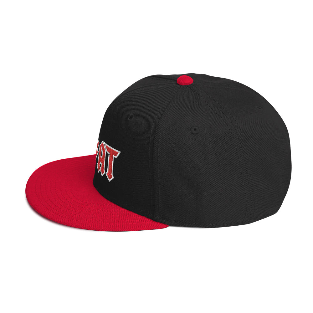 Goat Hat black and red snapback