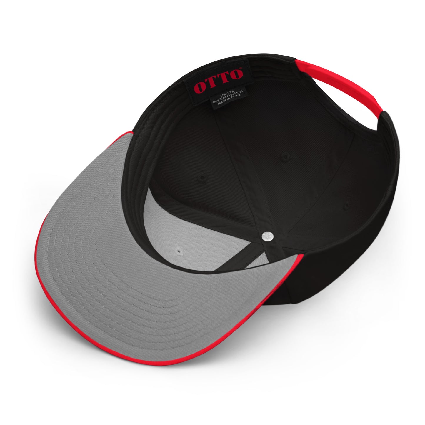 Goat Hat black and red snapback
