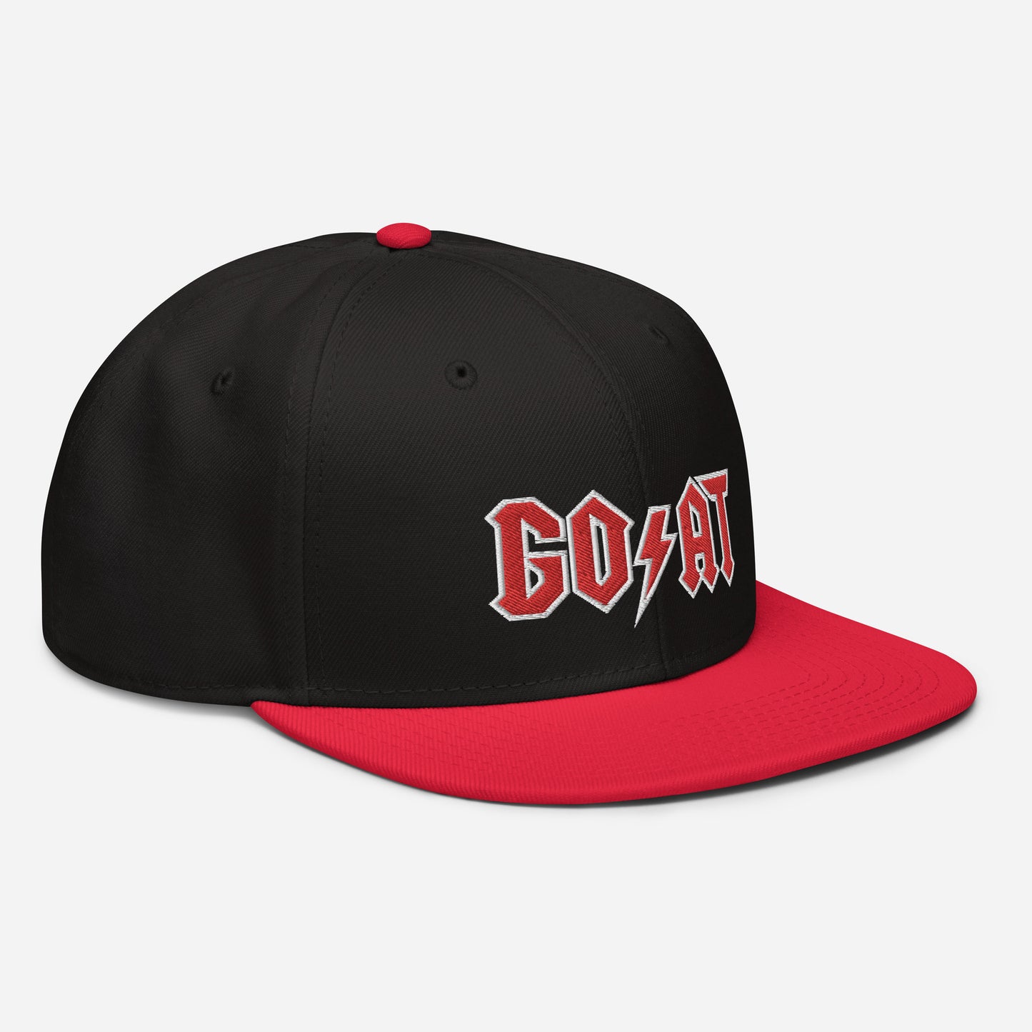 Goat Hat black and red snapback