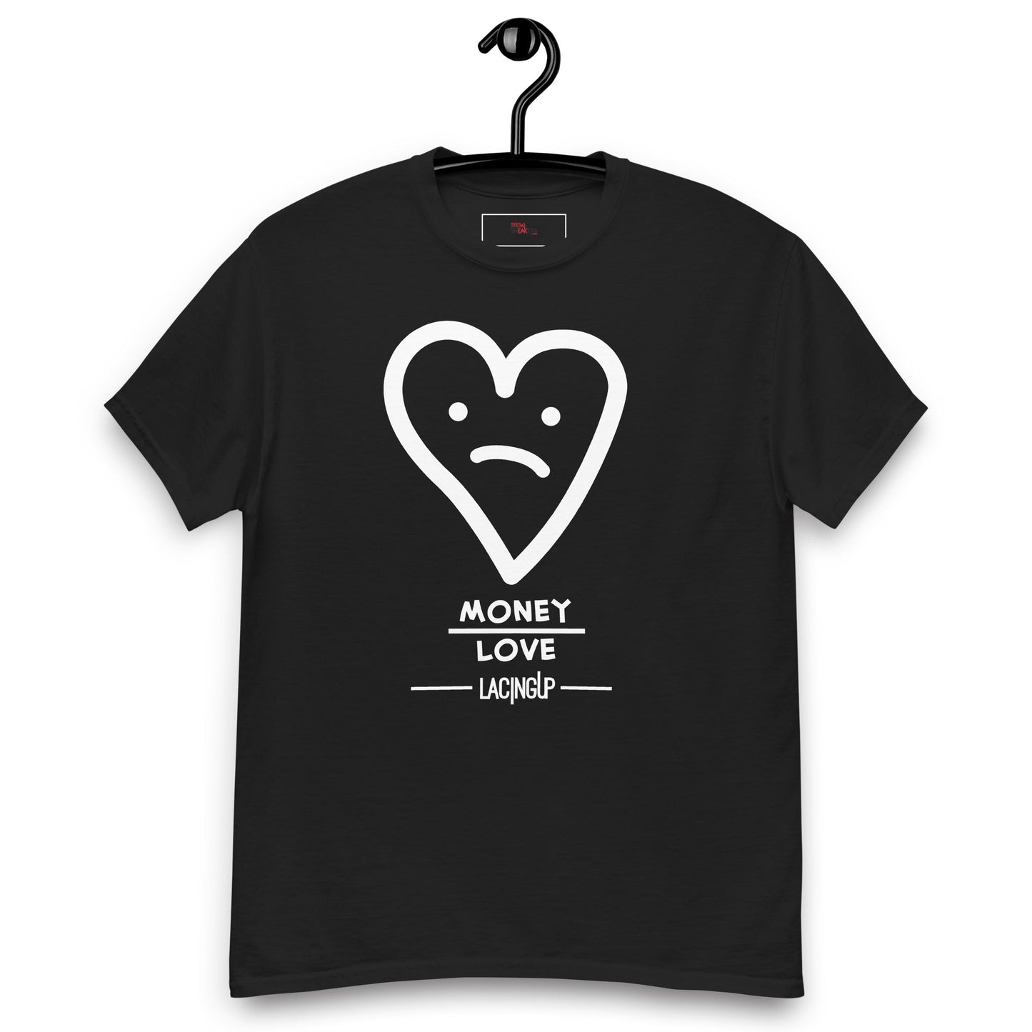 Jordan 4 white thunder Money First then love black tee