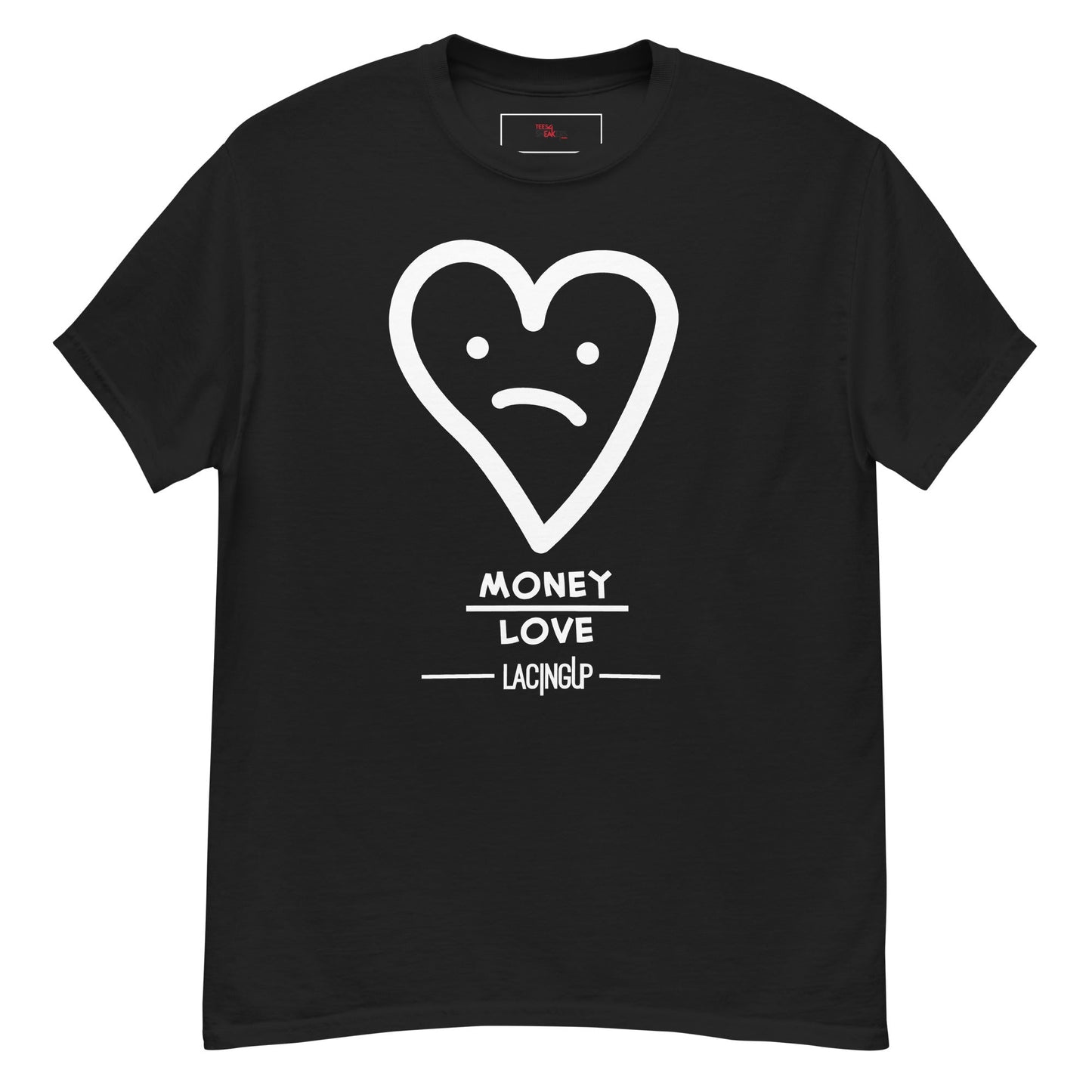 Jordan 4 white thunder Money First then love black tee