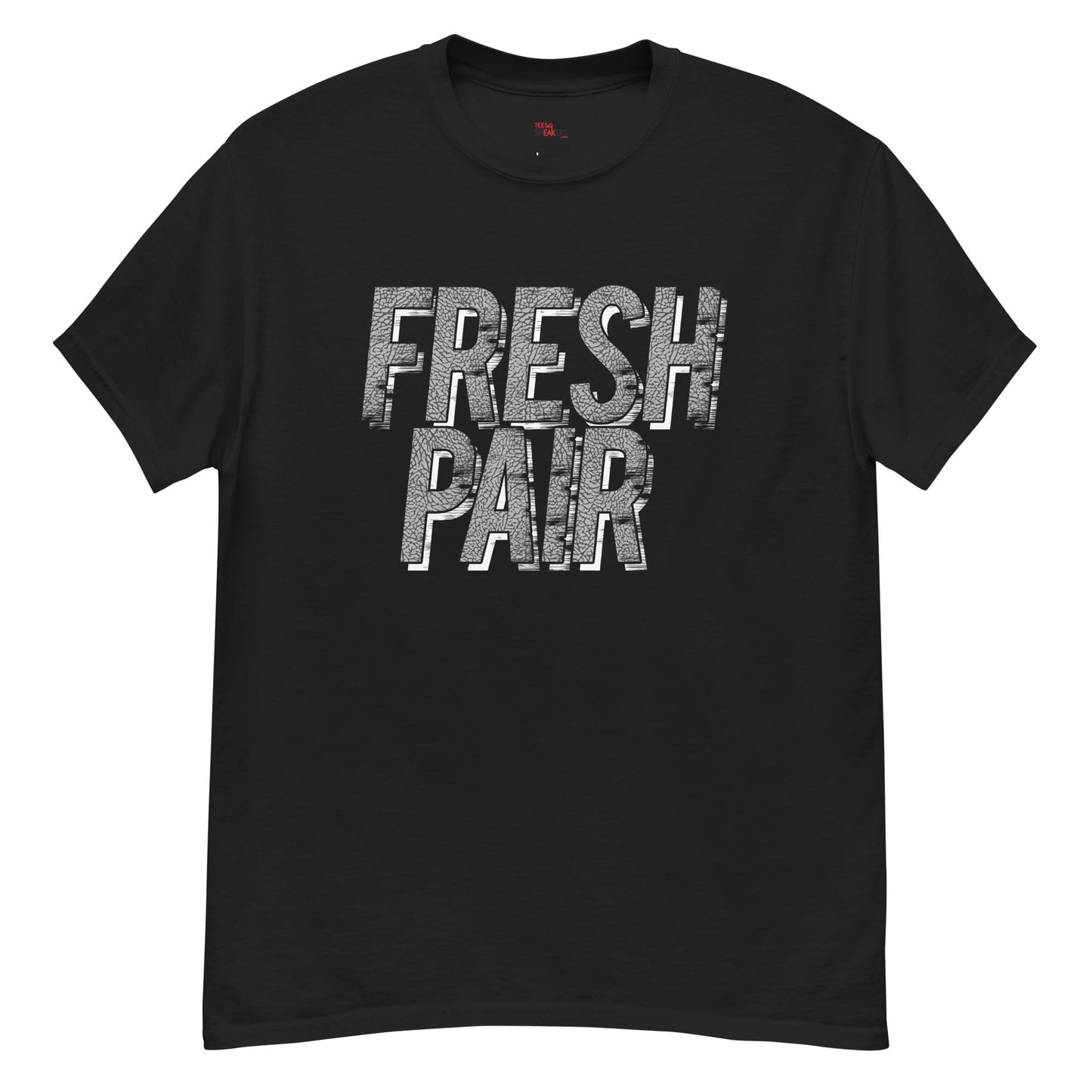 Jordan 3 Cement Grey fresh pair black tee