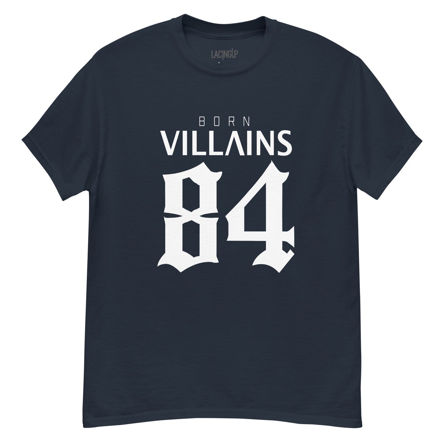 Jordan 1 OG Navy born villians navy blue tee