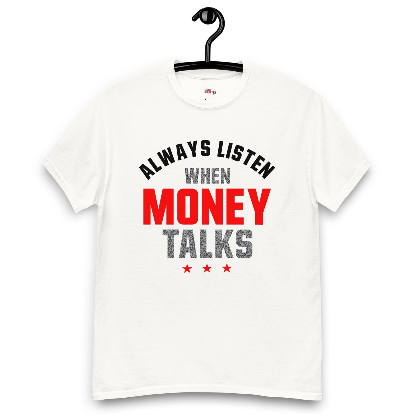 Jordan 3 Cement Grey money talks White tee