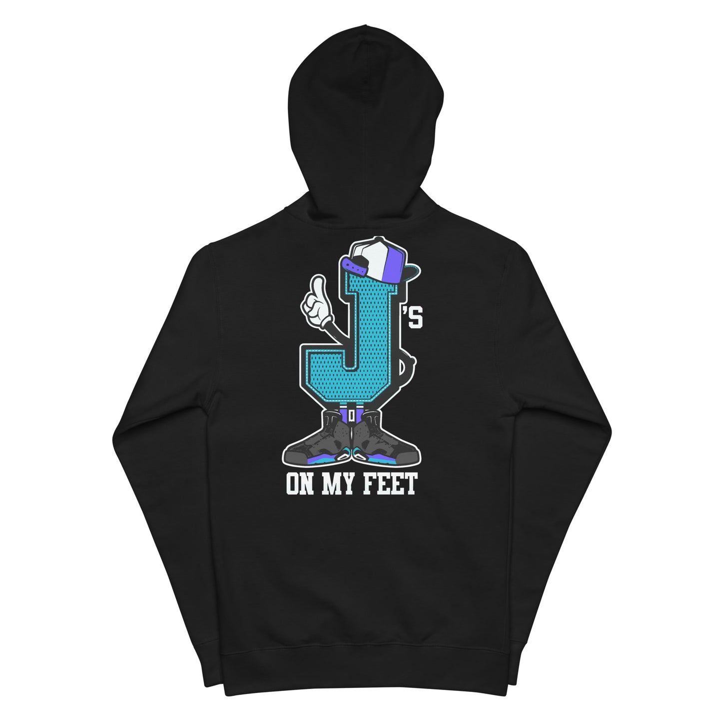 Js on my feet Unisex fleece zip up hoodie