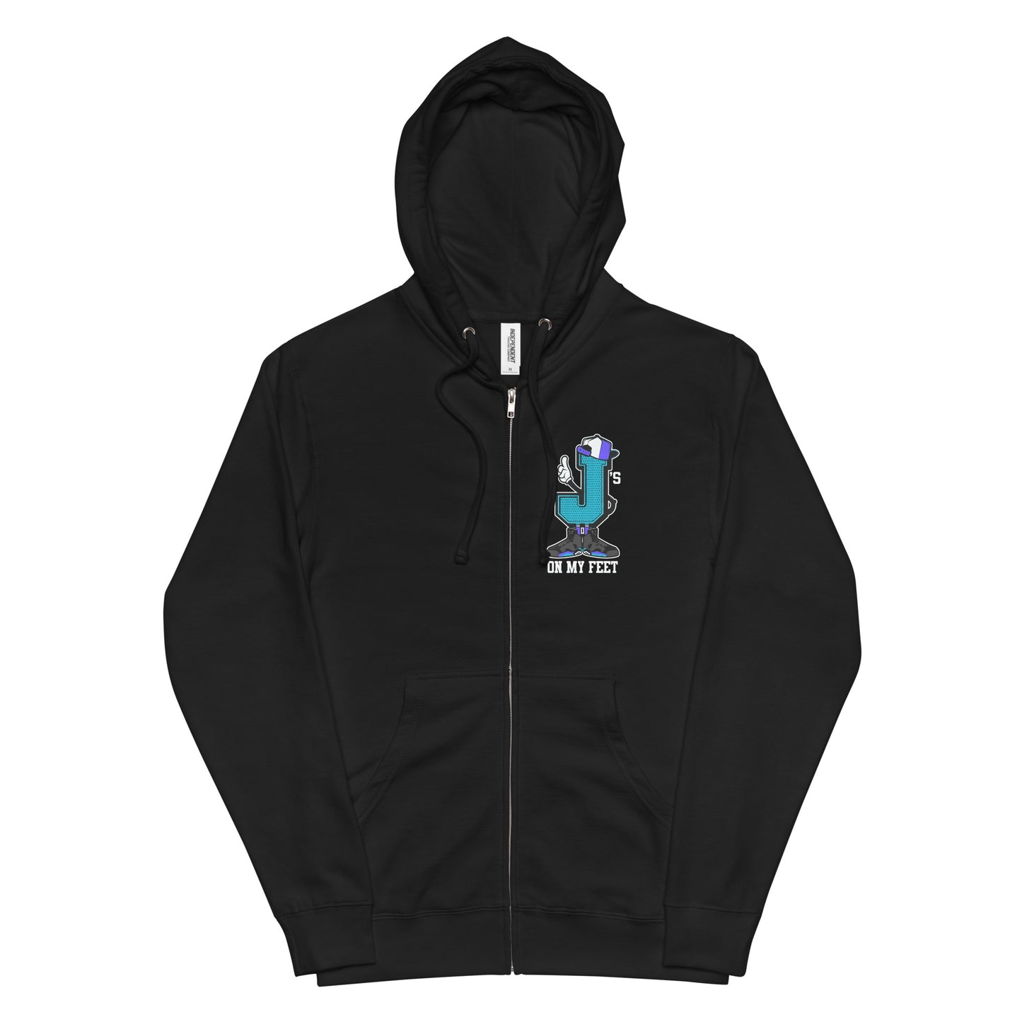 Js on my feet Unisex fleece zip up hoodie