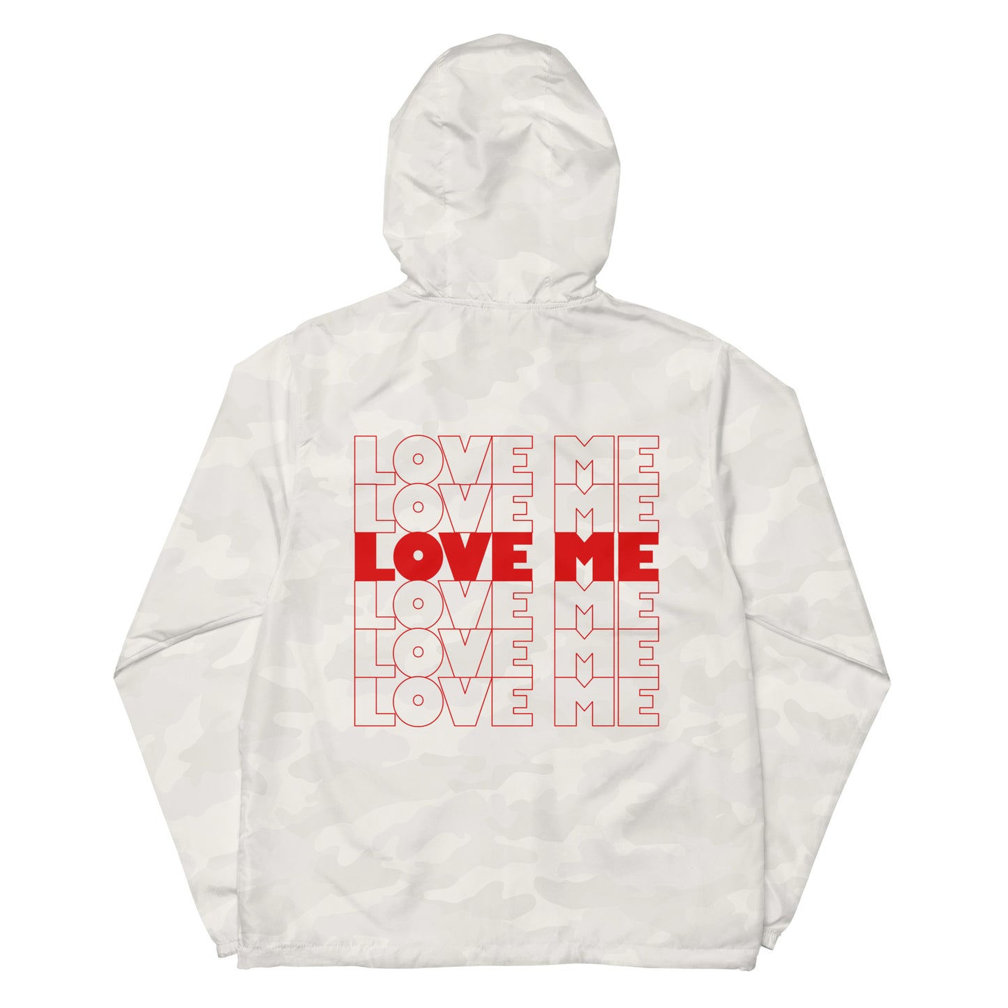 Love me unisex lightweight zip up windbreaker