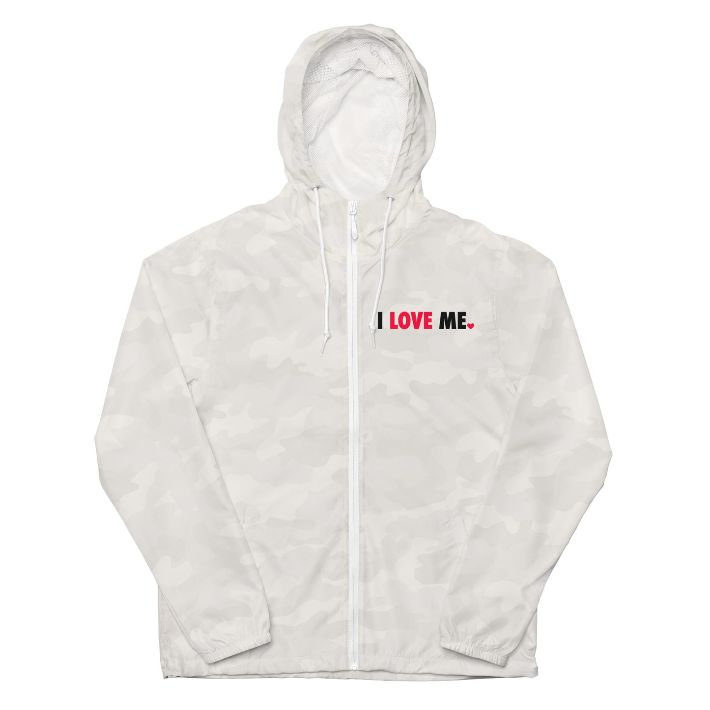 Love me unisex lightweight zip up windbreaker