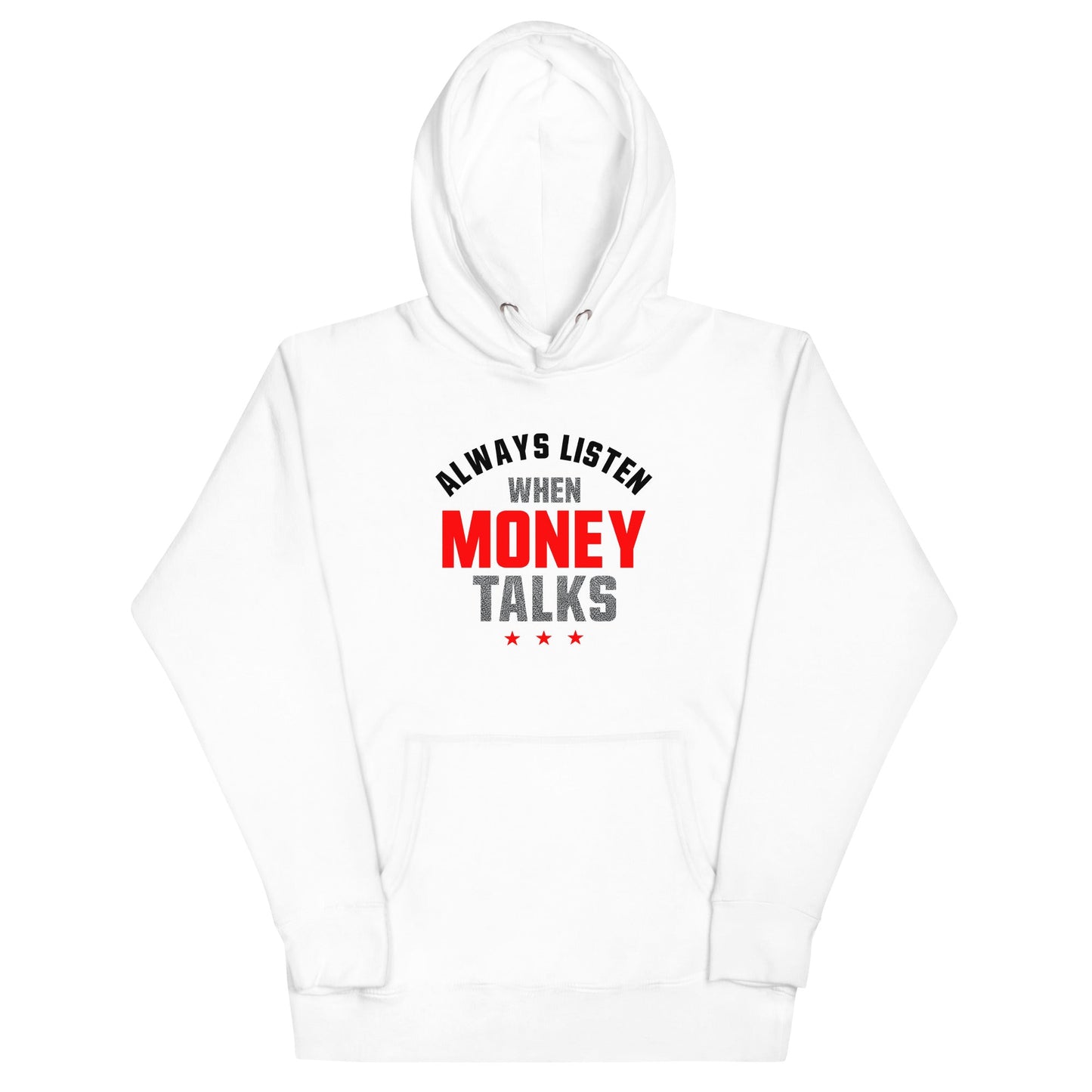 Jordan 3 Grey Cement money talks White Hoodie