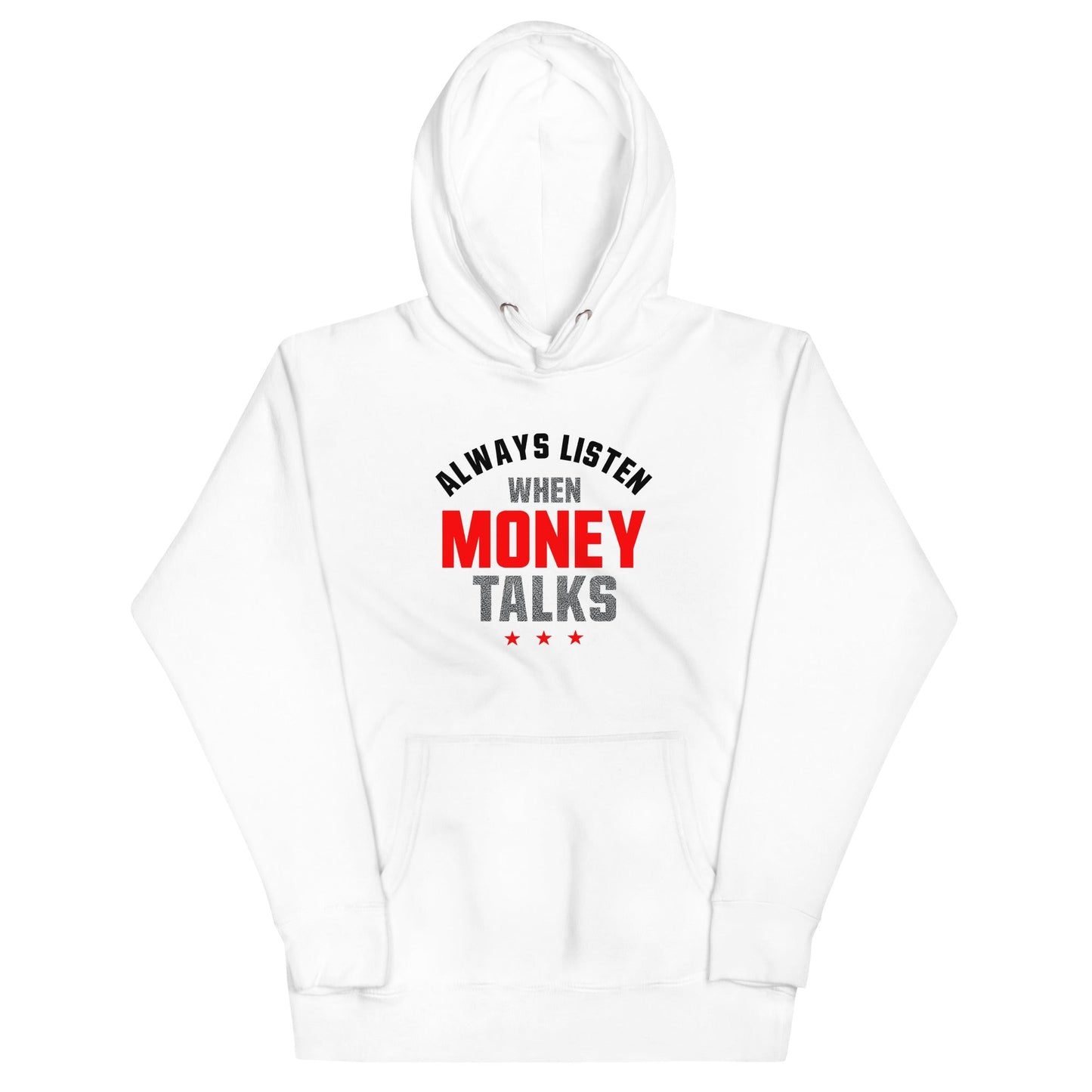Jordan 3 Grey Cement money talks White Hoodie