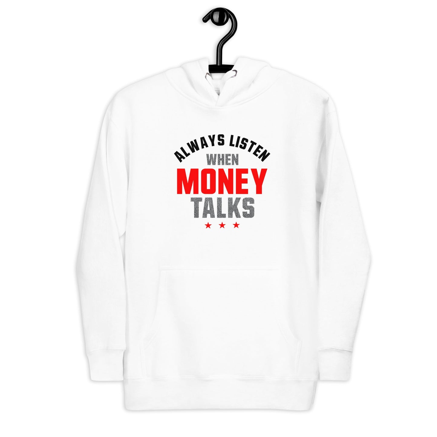 Jordan 3 Grey Cement money talks White Hoodie