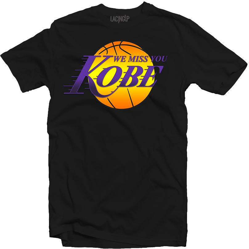 We miss Kobe black tee-Lacing Up - SneakerOutfits