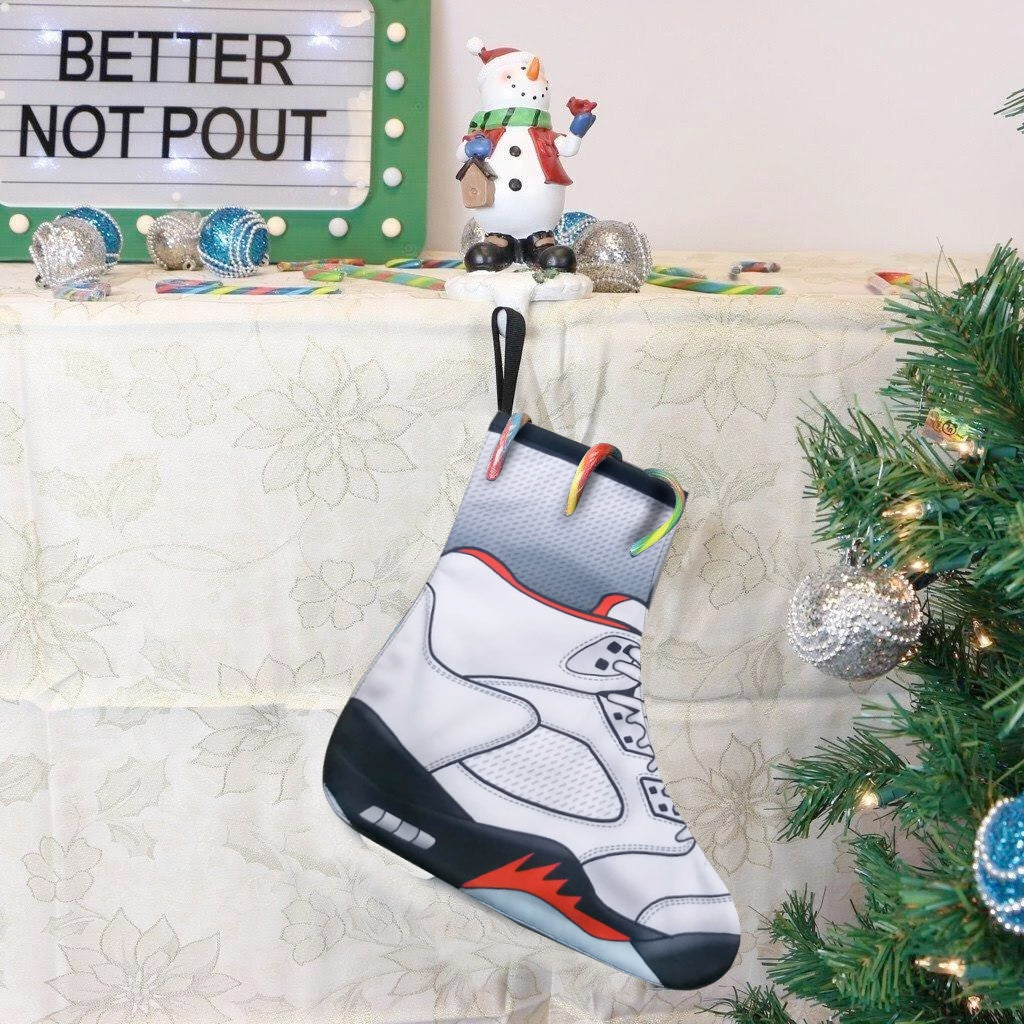 Jordan 5 Fire Red 2020 CHRISTMAS STOCKINGS - SneakerOutfits