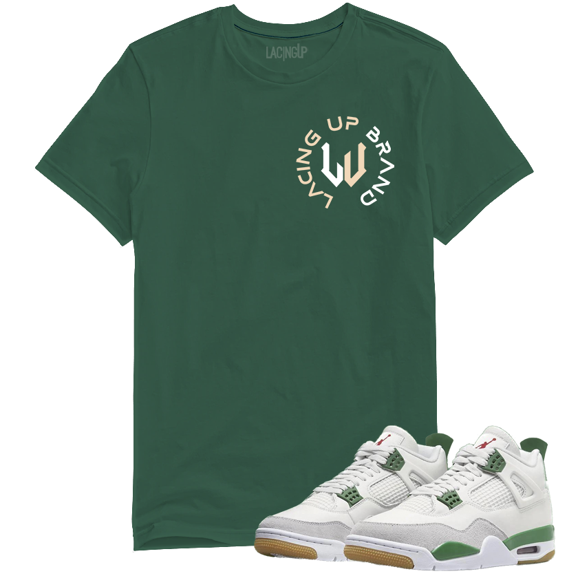 Jordan 4 SB x Pine Green powerful green tee-Lacing Up
