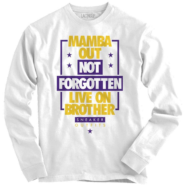 Mamba Out Black Men’s Long Sleeve Shirt - SneakerOutfits