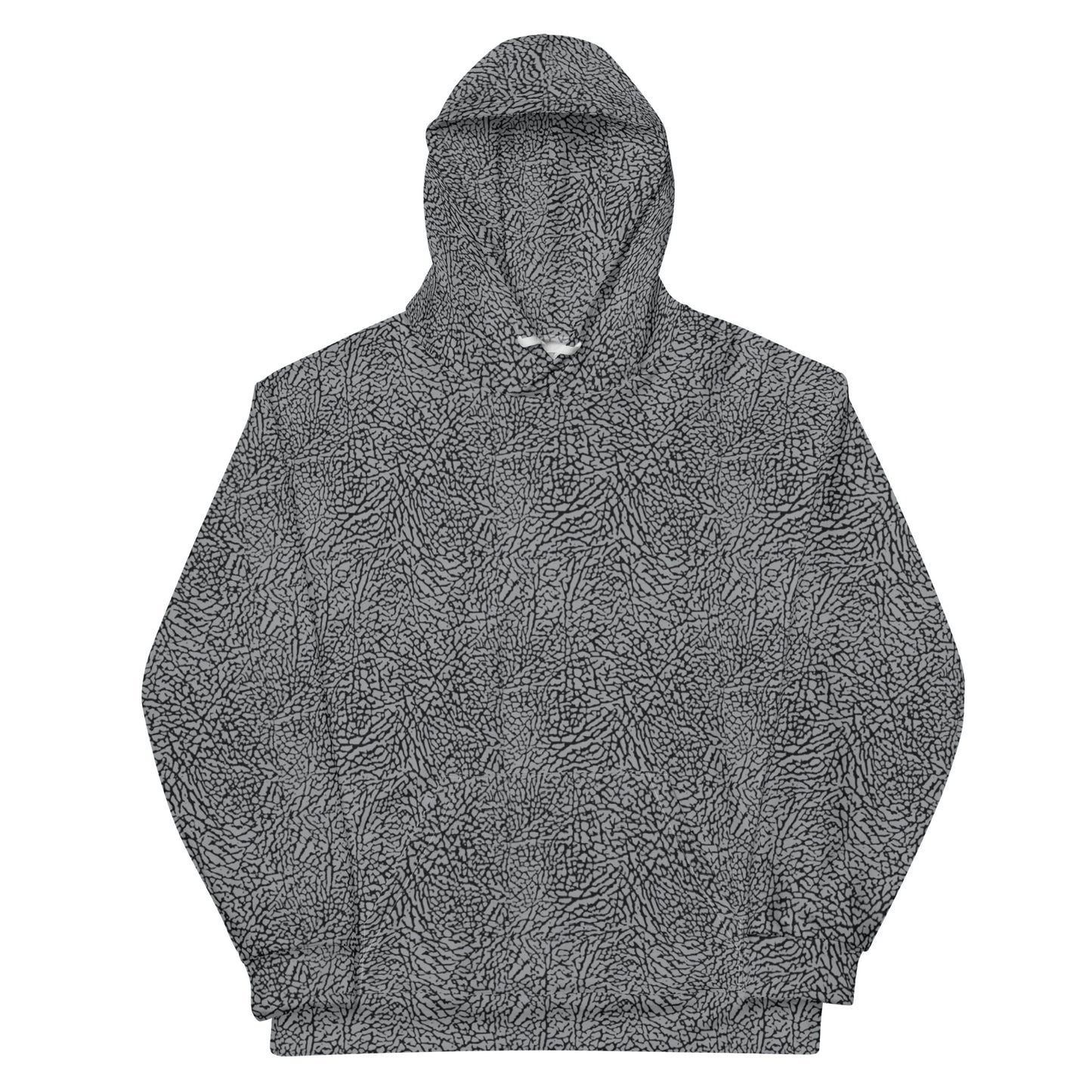 White cement Unisex Hoodie-Lacing Up