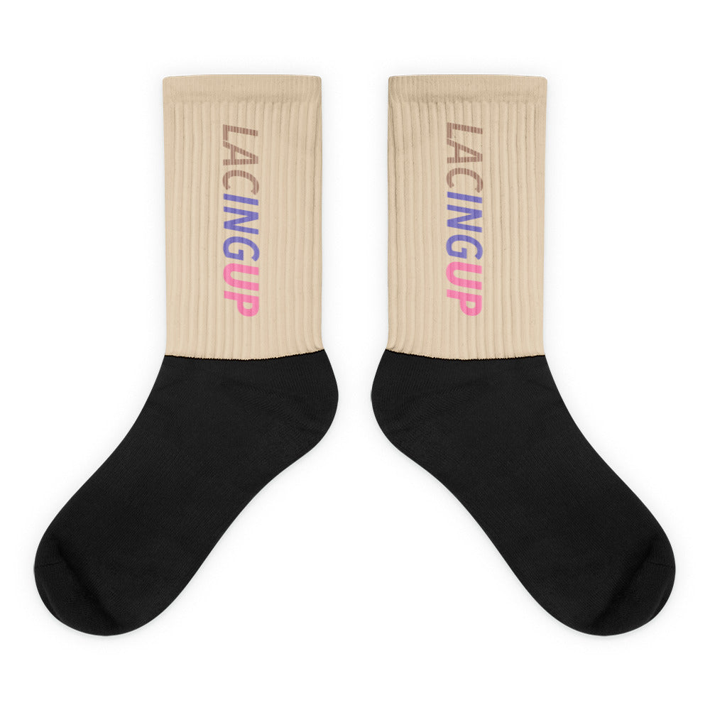 Lacing Up Logo custom Socks