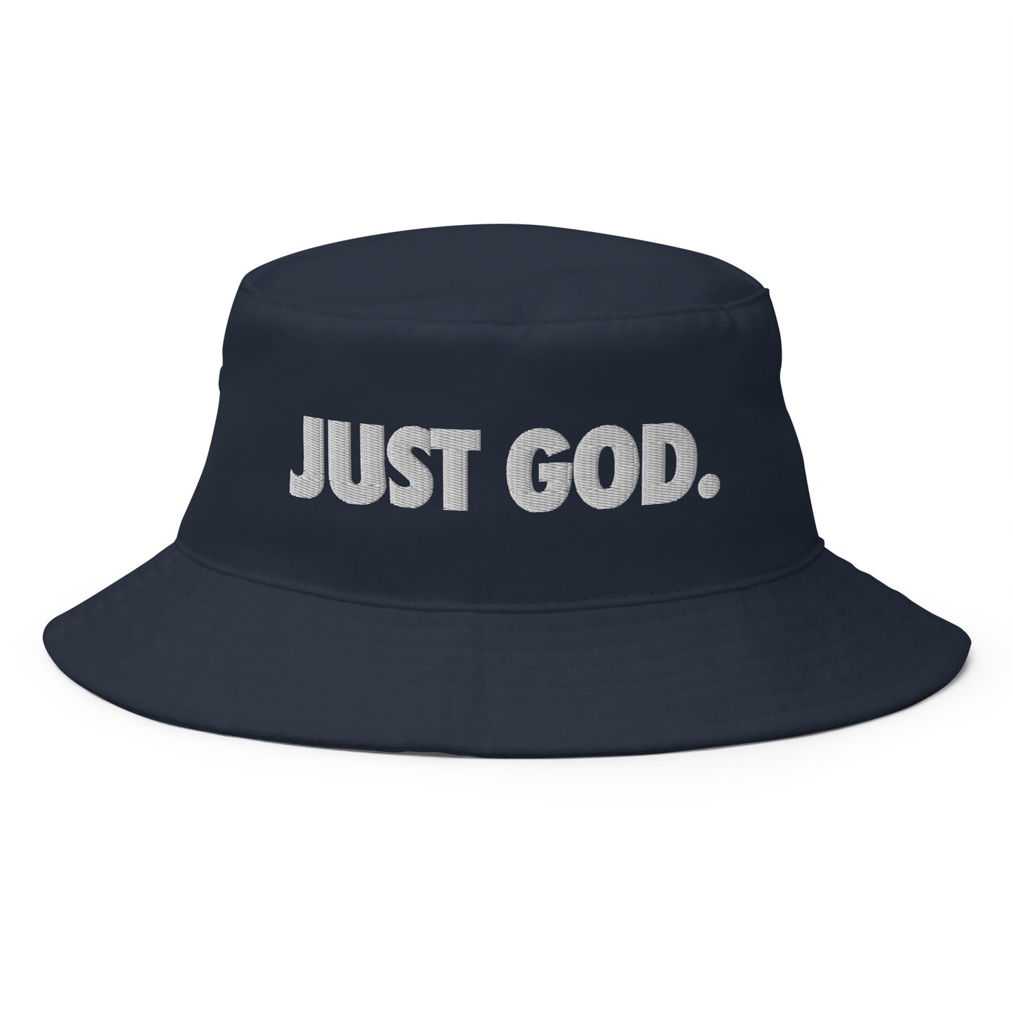 Just God Navy Bucket Hat