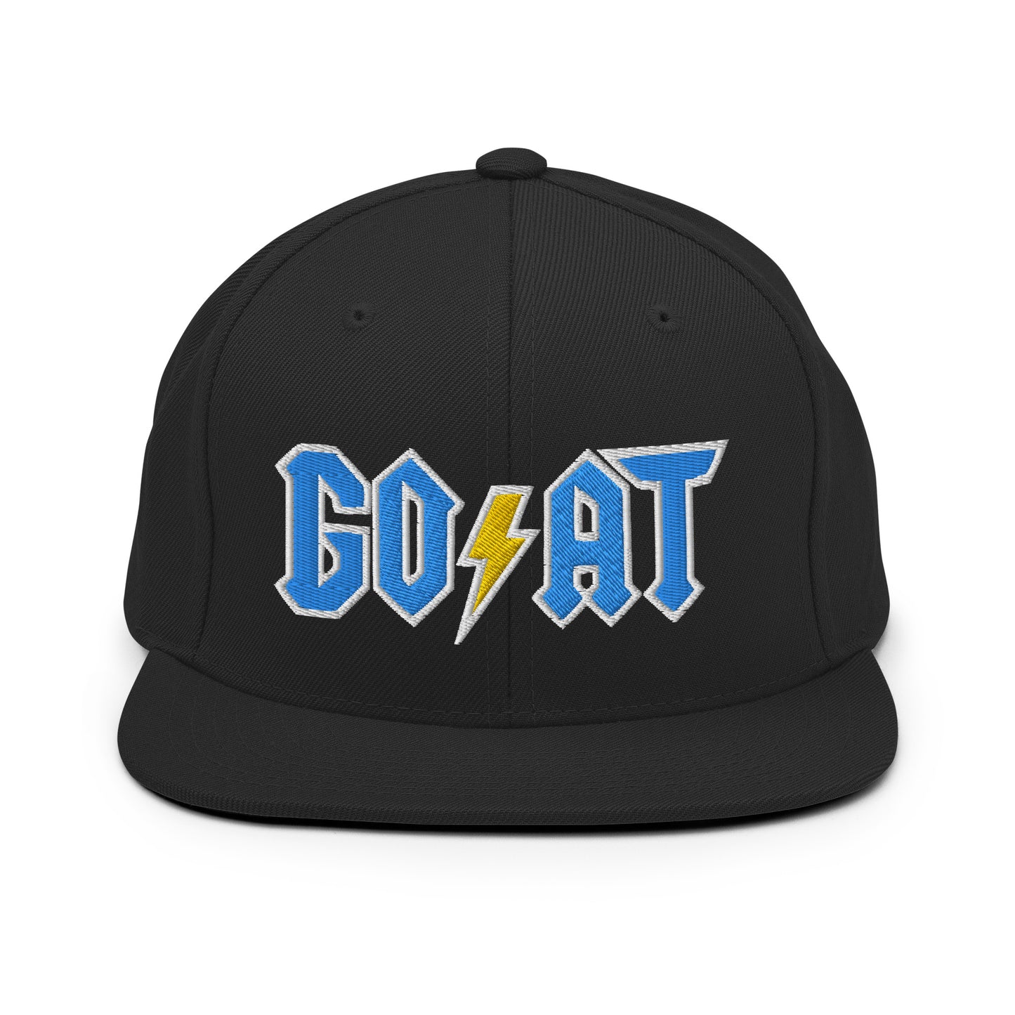 Goat Snapback black/blue embroider Hat