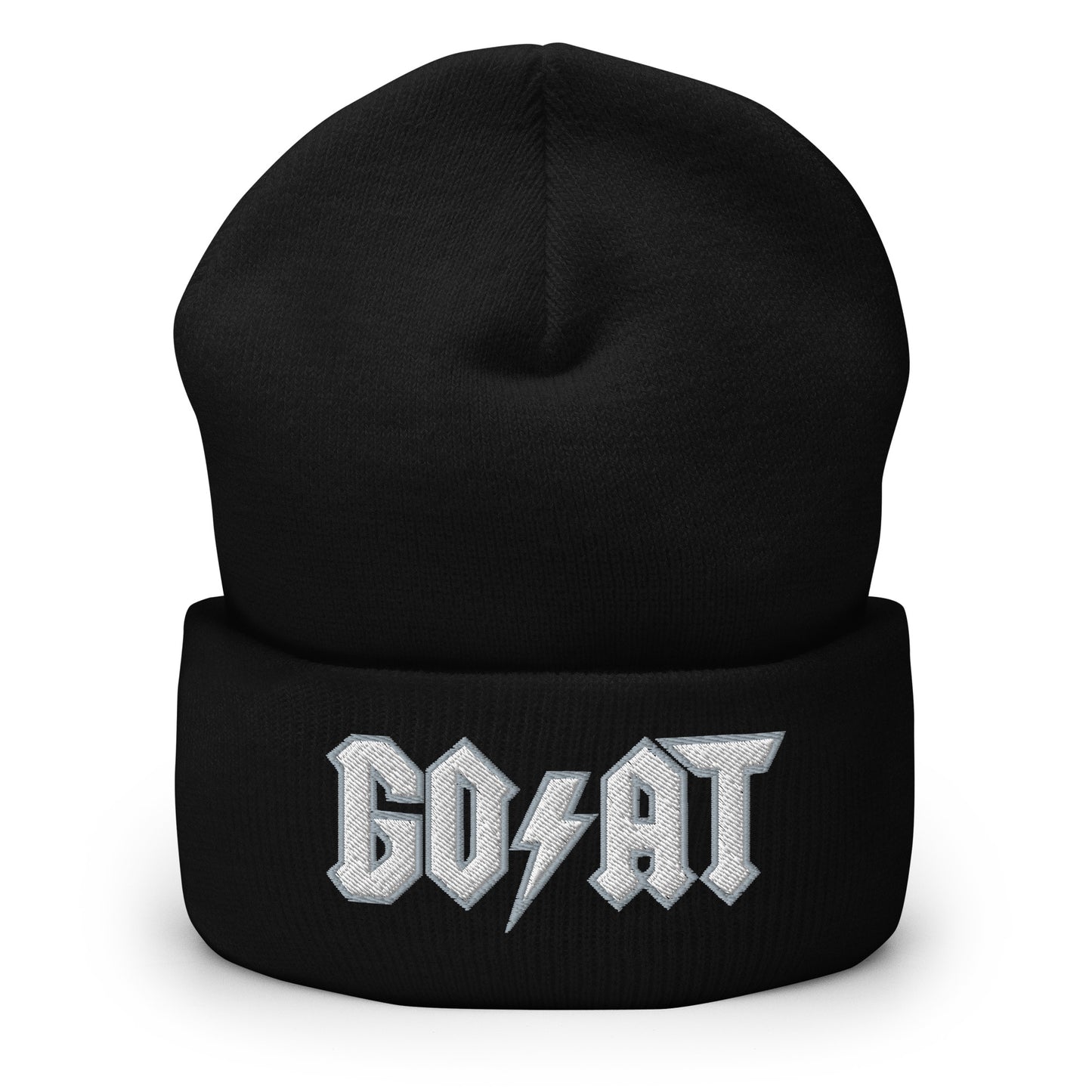 Goat Cuffed black/gray Beanie