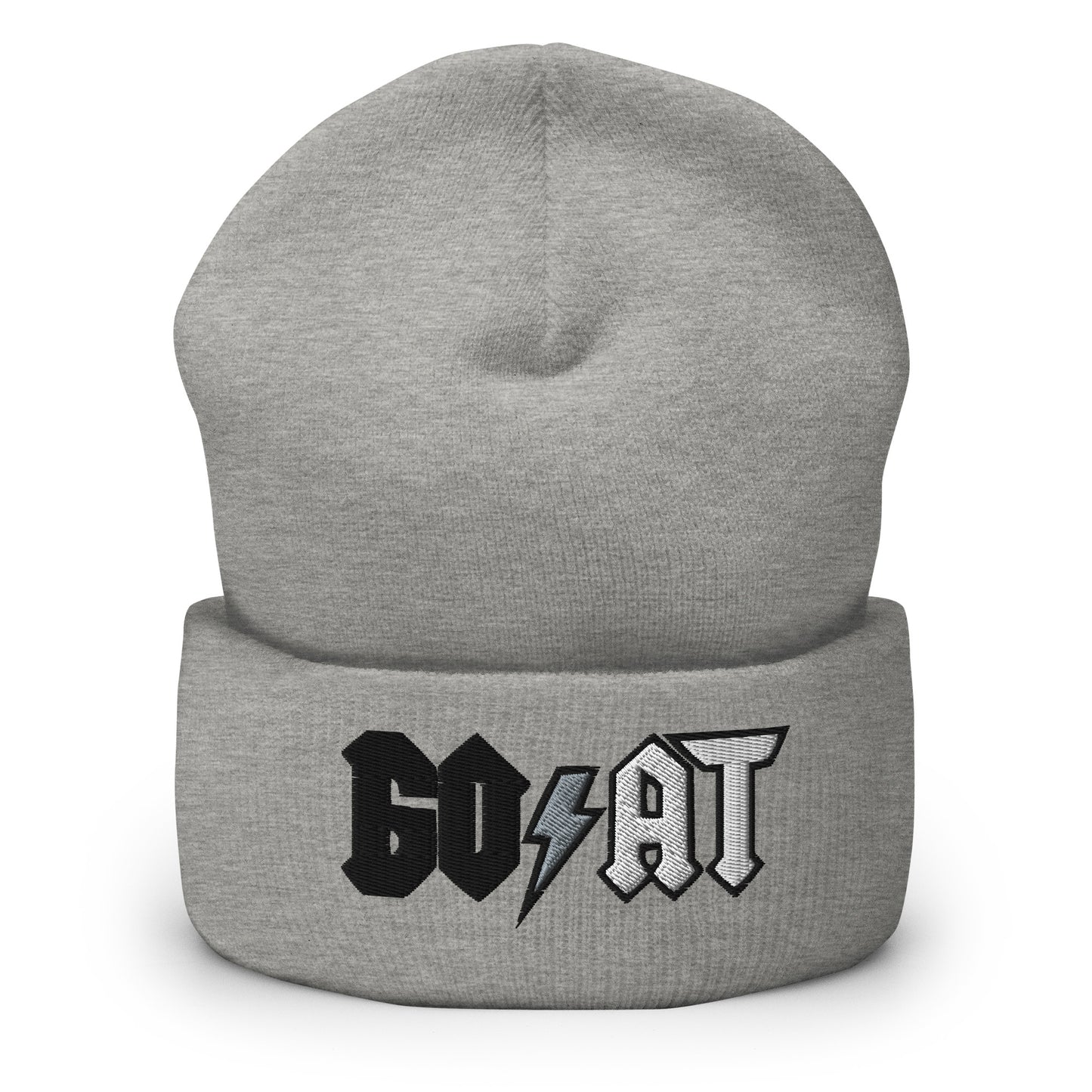Goat Cuffed gray/black Beanie