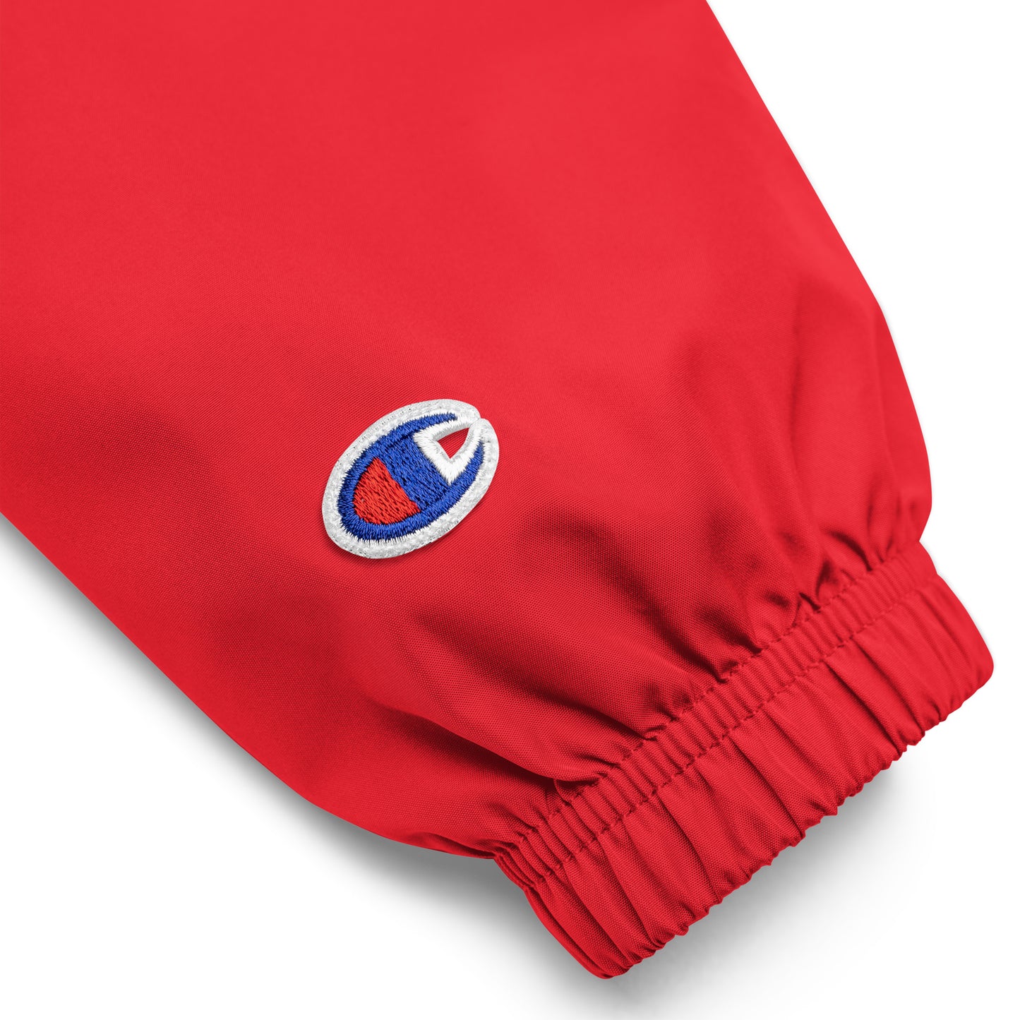 Godfidence red Embroidered Champion Packable Jacket