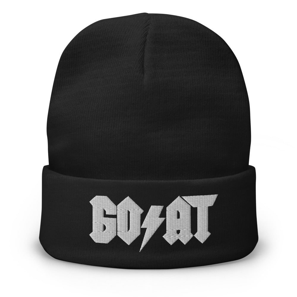 Goat Embroidered Beanie - SneakerOutfits