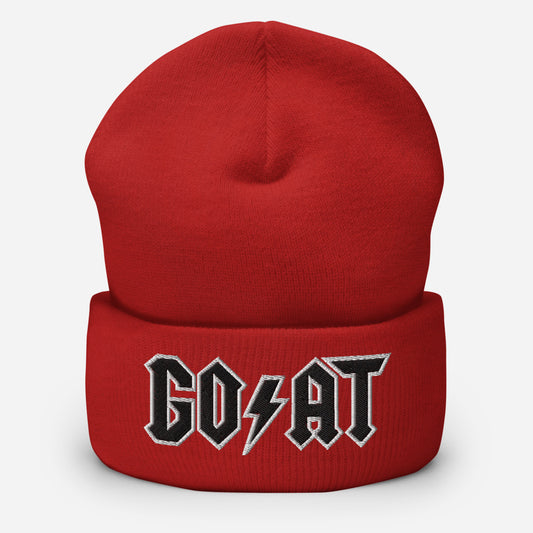 Jordan 4 fire red Goat Cuffed Beanie - SneakerOutfits