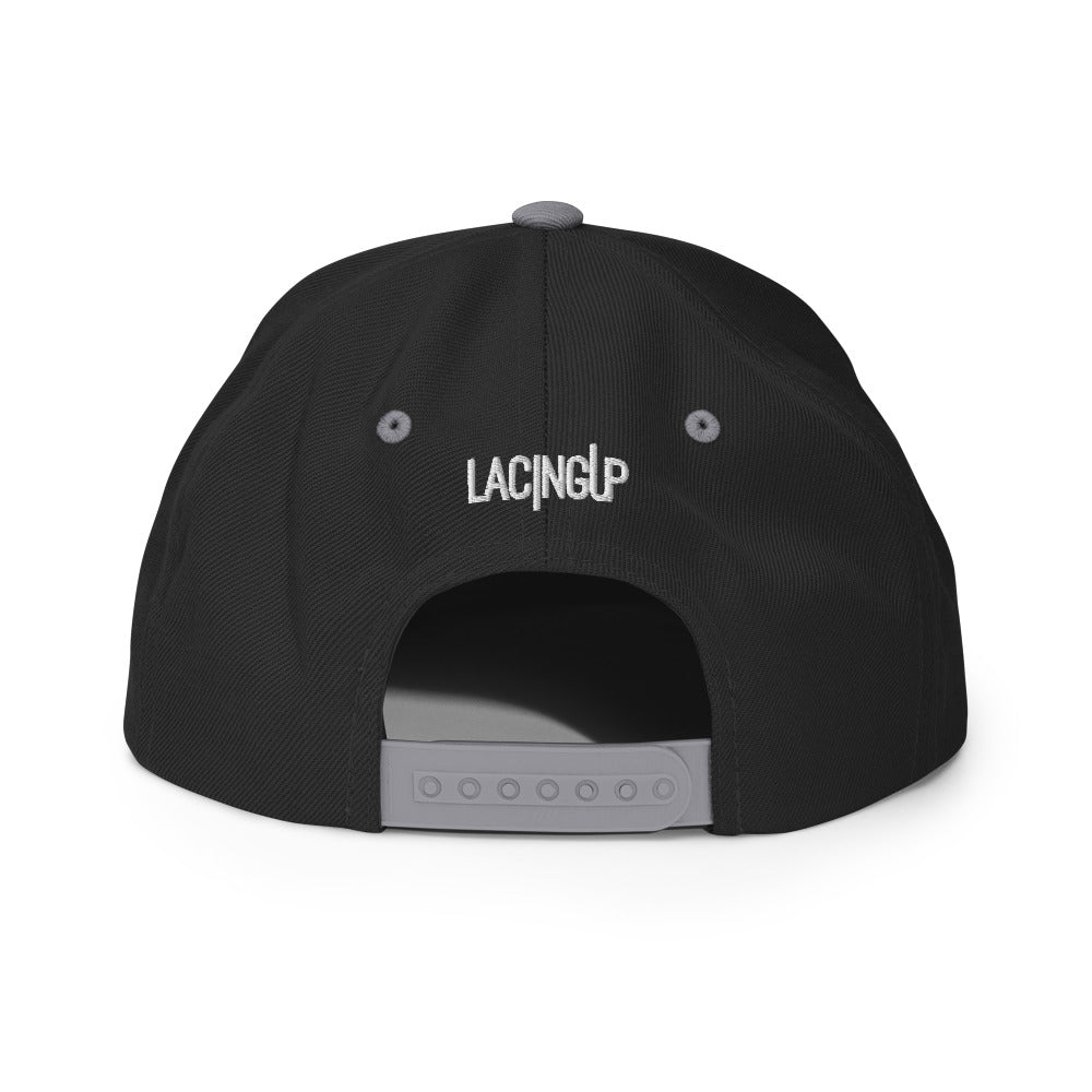GOAT Black/Grey Snapback Hat - SneakerOutfits