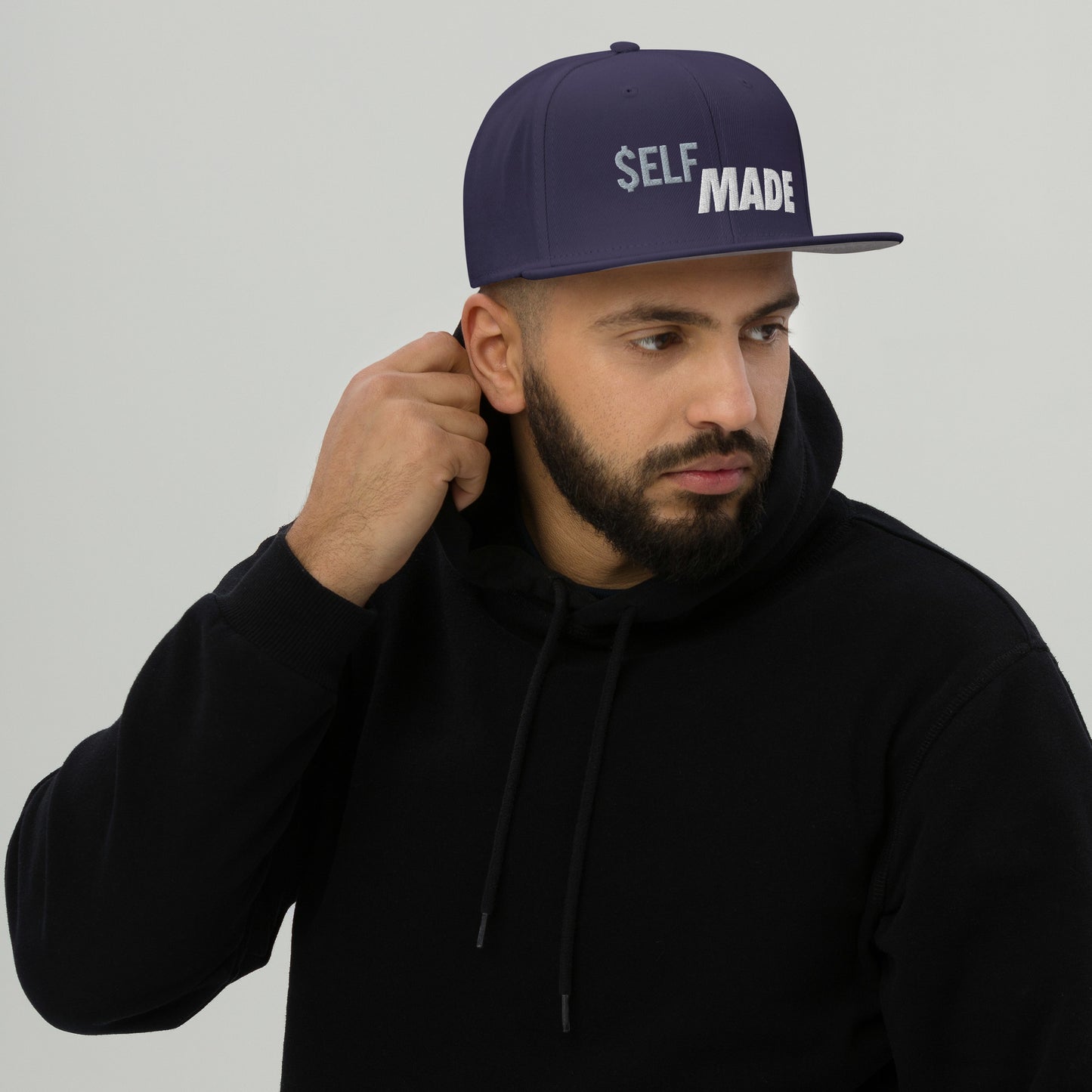 Self Made navy/white Snapback Hat