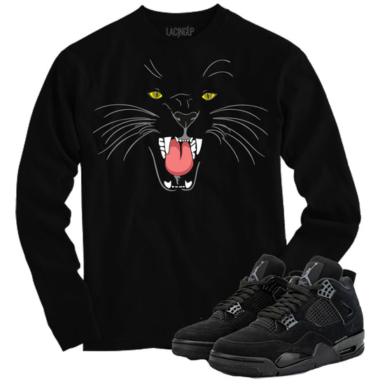 Jordan 4 Black Cat long sleeve tee