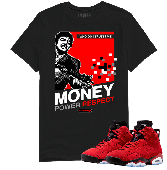 Jordan 6 toro bravo mpr black tee-Lacing Up