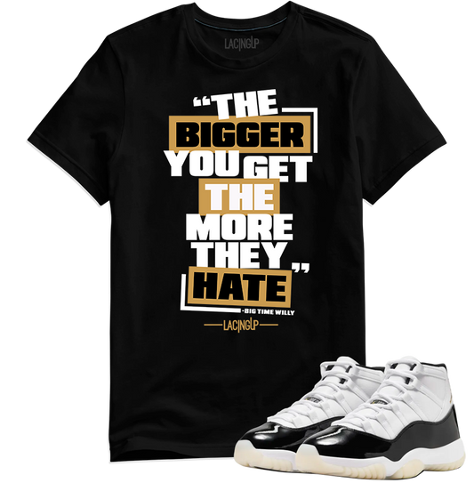 Jordan 11 Gratitude hate black tee-Lacing Up