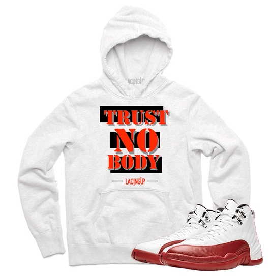 Jordan 12 Cherry trust white Hoodie-Lacing Up