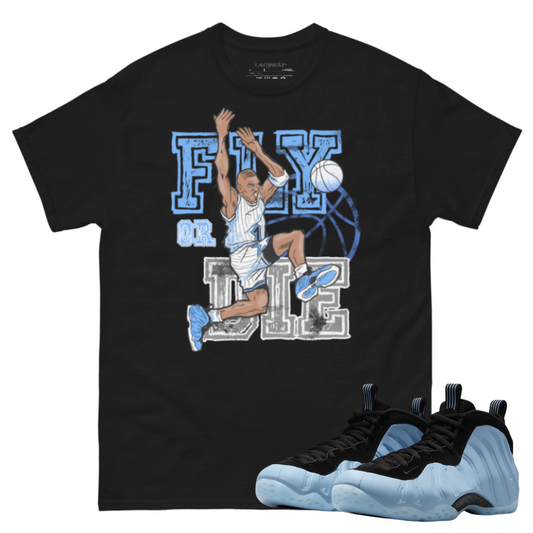 Air foamposite psychic fly black tee